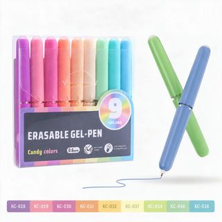 PastelGlide – 🏆✨ 9-Color Erasable Gel Pen Set