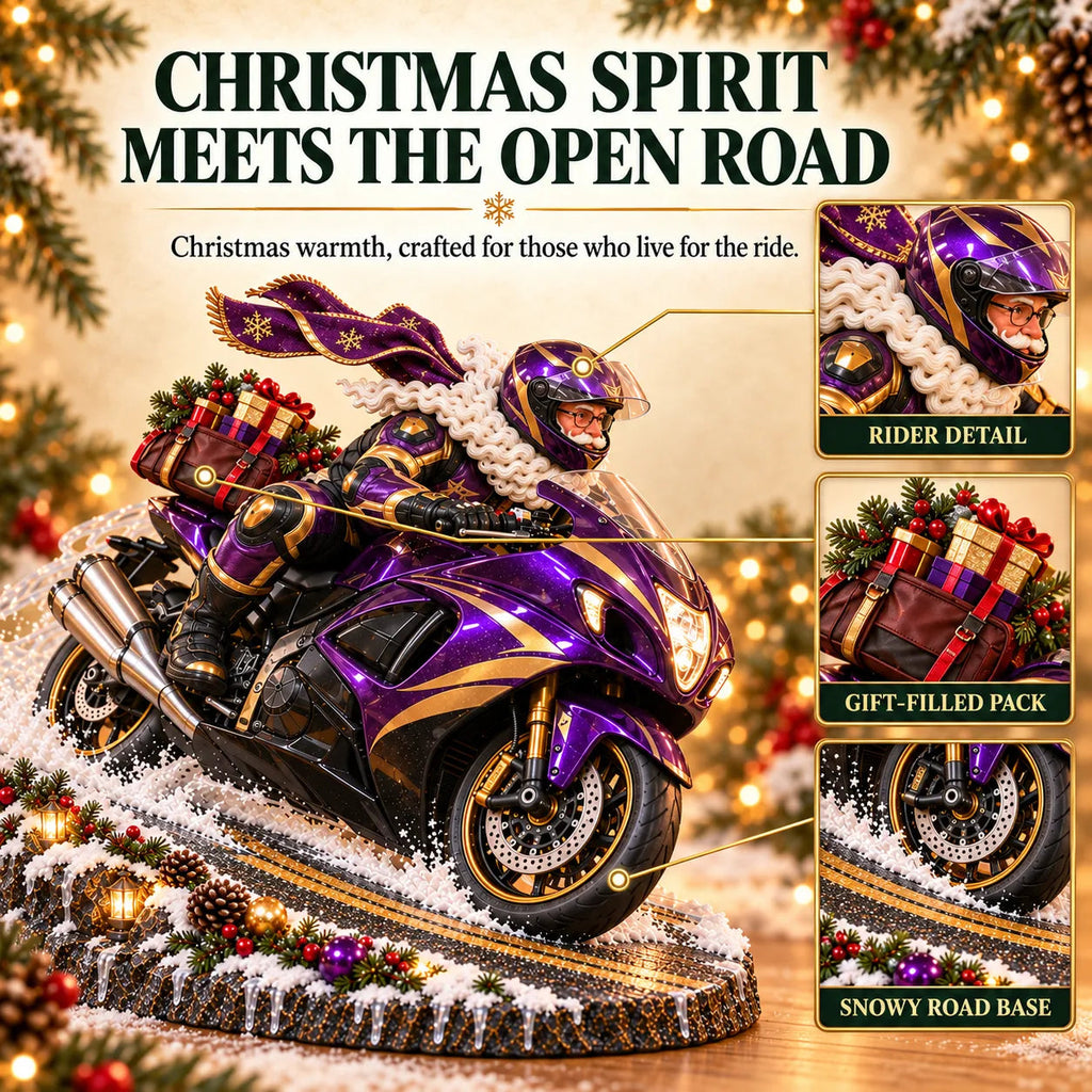 SantaRider – 🏍️🎅 Santa’s Ride Home Christmas Motorcycle Keepsake💨