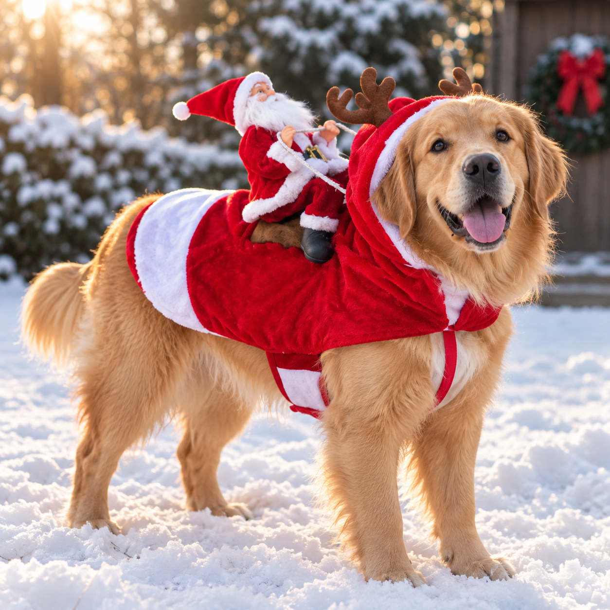 SleighPup – ✨✨ Santa Sleigh Dog Costume