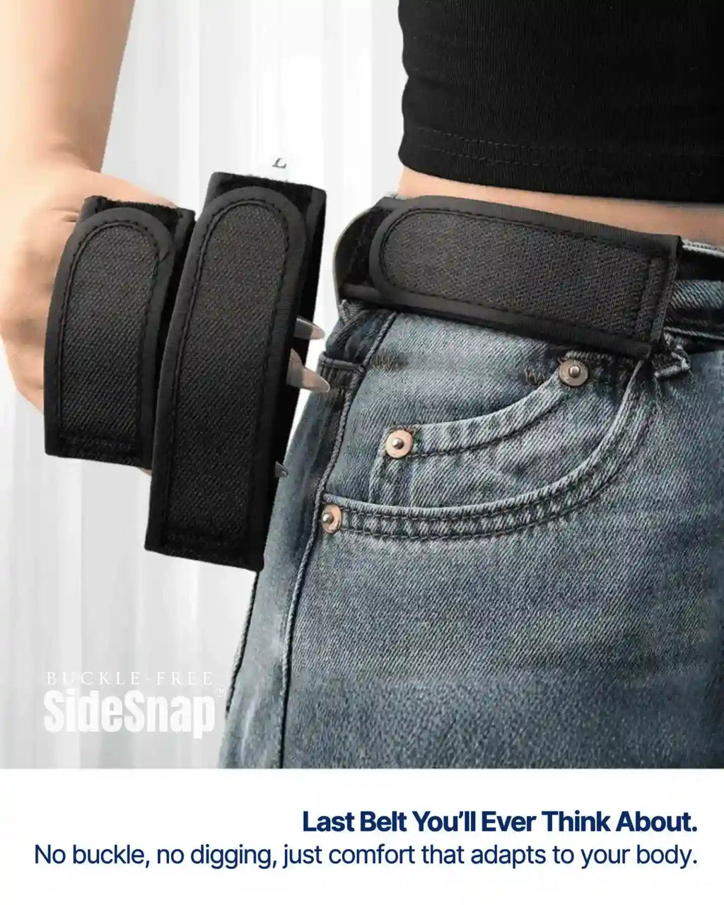 LoopLock – Buckle-Free Elastic Side Belts, Pair