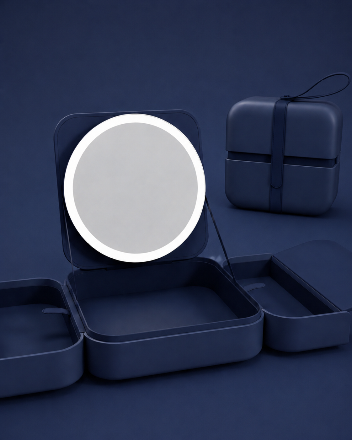 GlowCase – Travel Makeup Bag with Built-In LED Mirror