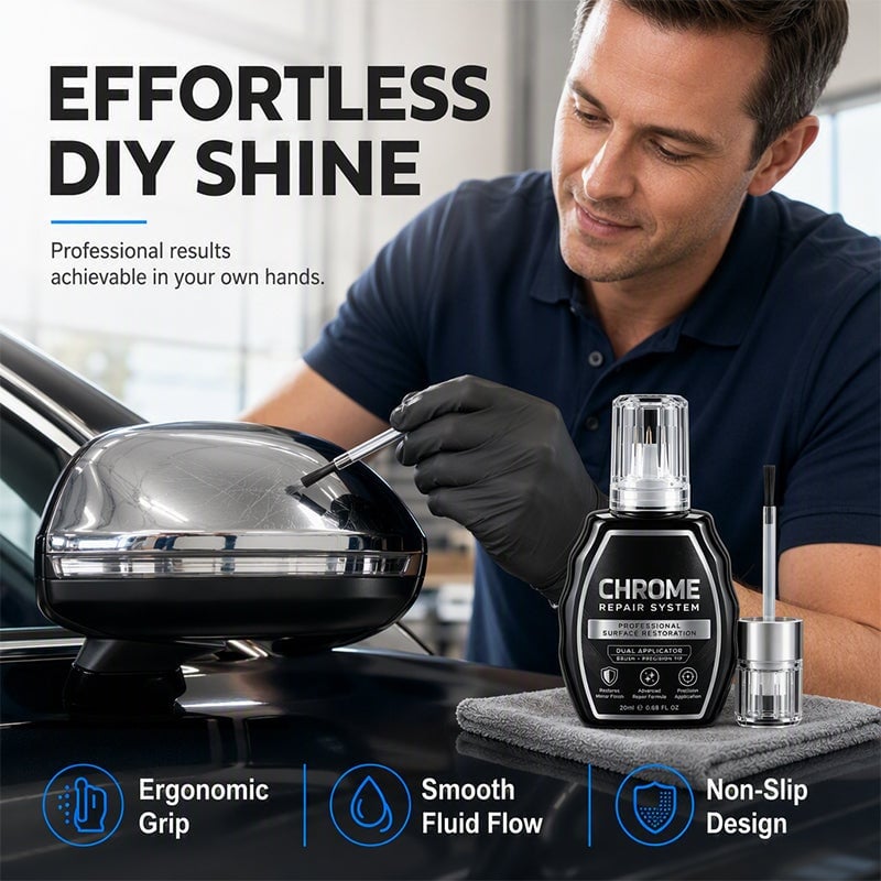 ChromeShine – Professional Chrome Repair Pen ✨ for Scratches, Oxidation & Dull Surfaces