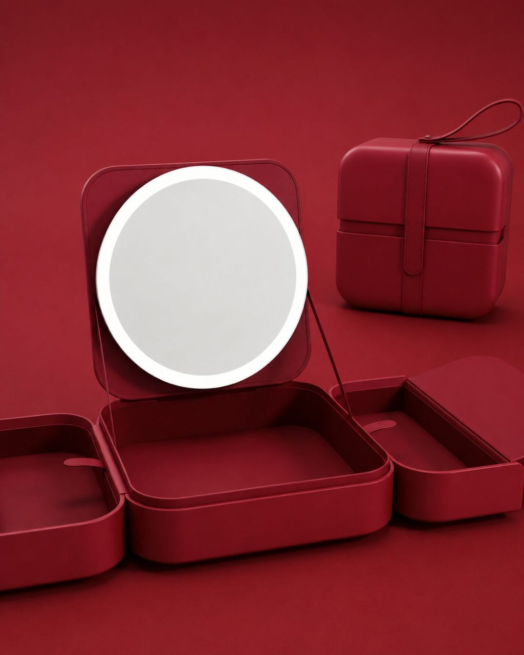 GlowCase – Travel Makeup Bag with Built-In LED Mirror