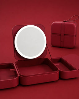 GlowCase – Travel Makeup Bag with Built-In LED Mirror