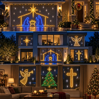 🎄 GlowCanvas – Smart DIY Programmable Curtain String Lights