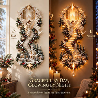 HeavenGlow – ✨ ✨ Jesus & Angel Christmas Wall Hanging✝️