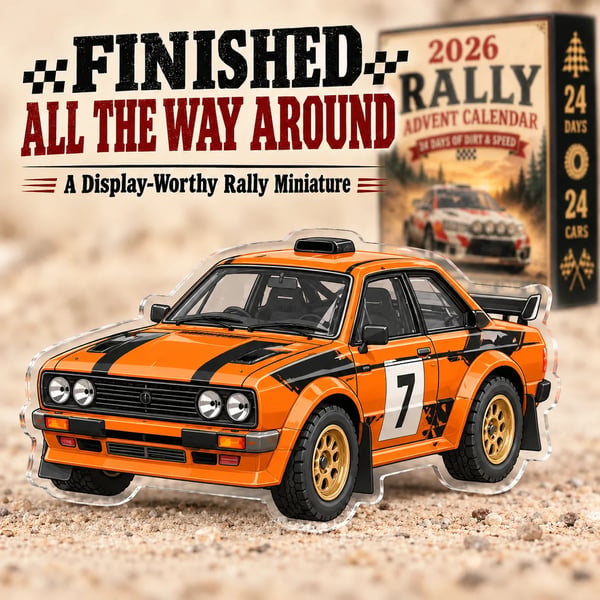 🏎️ 2026 Rally Racing Advent Calendar – 24 Days of Dirt & Speed, 24 Collectible Rally Cars