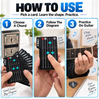🎸✨ ChordDeck – Guitar Chord Learning Cards for Faster Chord Practice