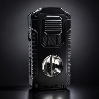 TriFlame – Vintage-Inspired Refillable Triple Torch Lighter with Built-In Tools