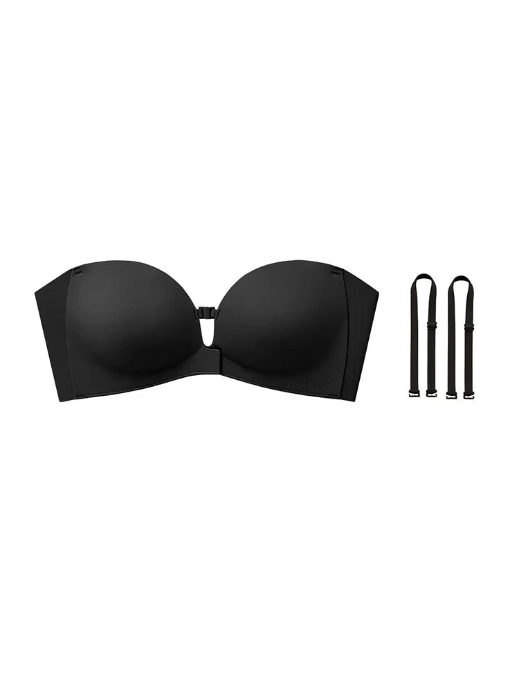 SecureLift – Women's Strapless Front-Closure Push-Up Bra