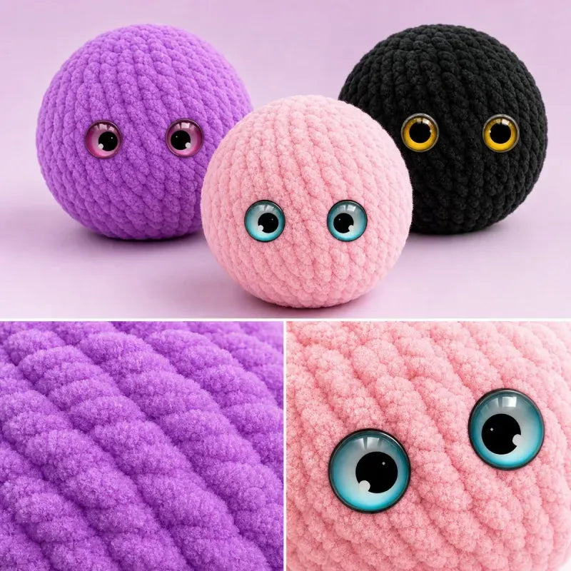 BubbleBuddy – 📦 Soft Handwoven Crochet Bubble Squishy Fidget Toy