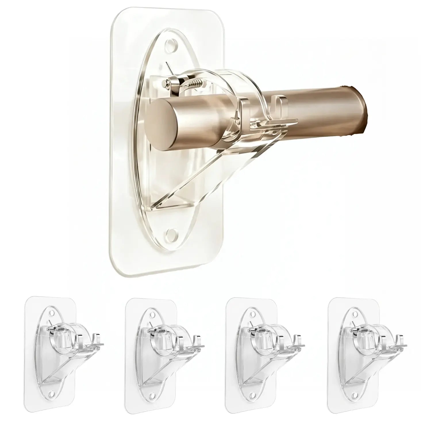 RodEase – No-Drill Self-Adhesive Curtain Rod Holders (2-Pack)