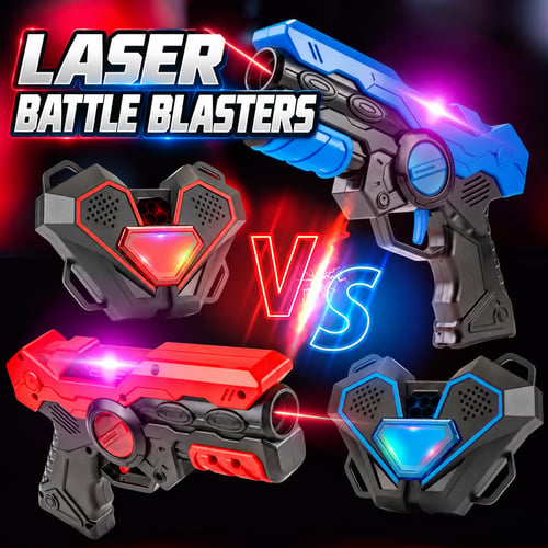 Parent-child interactive live-action laser tag