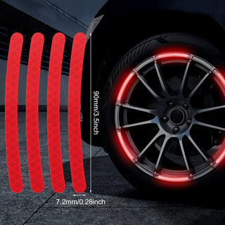 RimGlow – 20 PCS Creative Reflective Wheel Hub Rim Stickers