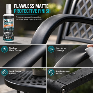 🛠️MetalRevive – Fast-Drying Furniture Color Touch-Up Spray Paint for Metal Furniture