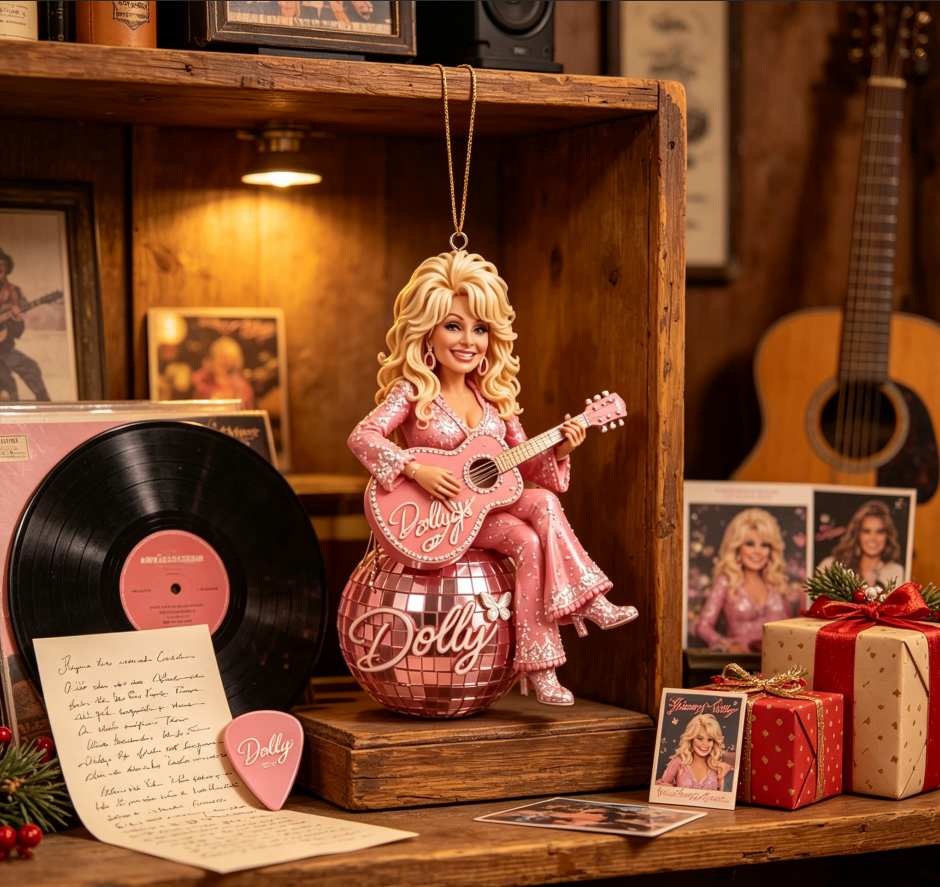 DiscoLegend – 🎄✨ Country Legend Tribute Christmas Ornament, a Timeless Keepsake for Fans