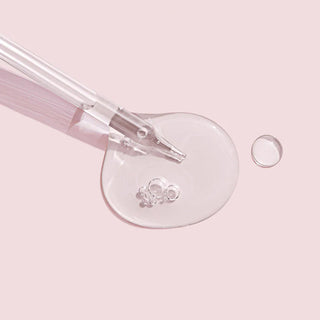 Clear water-gel serum texture