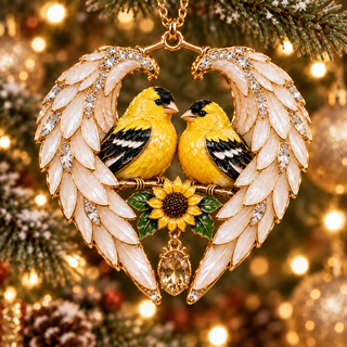 ❤️WingMemory – 2026 Angel Wing Heart Christmas Ornaments