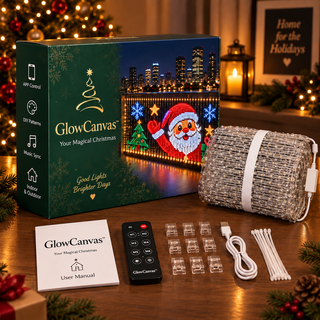 🎅💡PixelCurtain – Smart Christmas Curtain Lights with App-Controlled DIY Animated LED Display