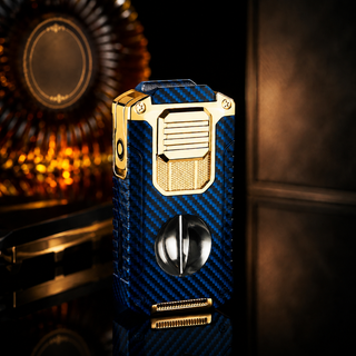 TriFlame – Vintage-Inspired Refillable Triple Torch Lighter with Built-In Tools
