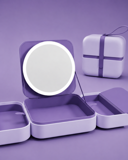 GlowCase – Travel Makeup Bag with Built-In LED Mirror