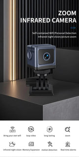 CubeGuard – 📶 Smart WiFi Security Camera, 1080P HD, 🌙 Night Vision & 🚨 Motion Detection