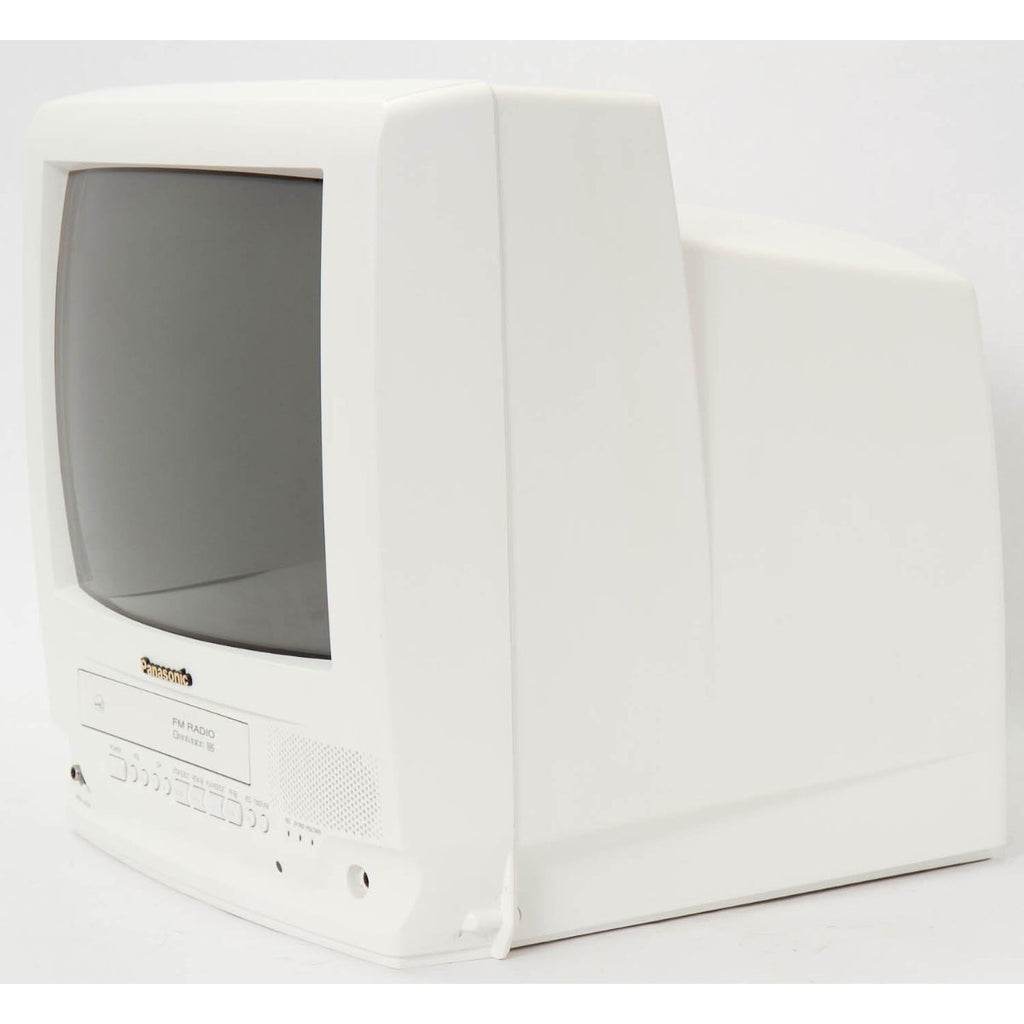 RetroDeck – Panasonic 13" CRT TV & VHS VCR Combo for Retro Gaming, with Remote Control