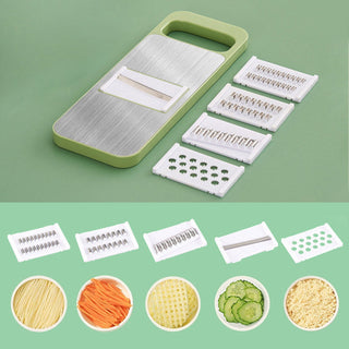 🔪 PrepBlade – Multifunctional Vegetable Chopper with Hand Guard, 5 Blades & Non-Slip Base