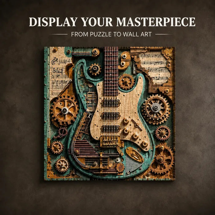 🧩Creative Steampunk Guitar 3D visual Puzzle