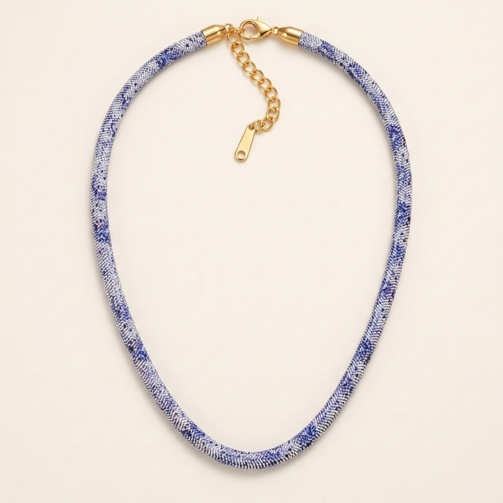 SerpentGleam – Reversible Statement Necklace