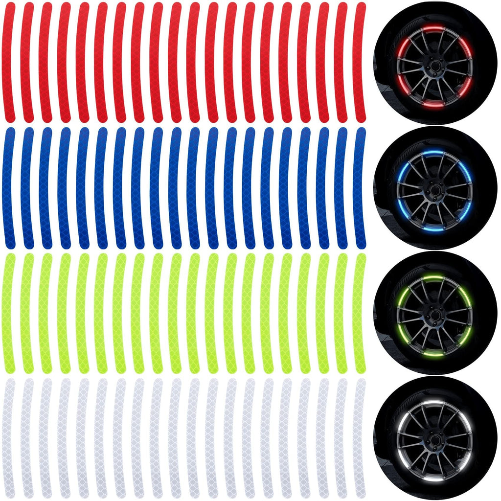 RimGlow – 20 PCS Creative Reflective Wheel Hub Rim Stickers