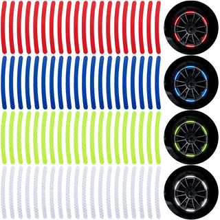 RimGlow – 20 PCS Creative Reflective Wheel Hub Rim Stickers