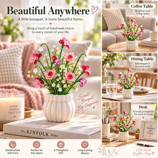🧘Relaxing & Beginner-Friendly-Beaded Wildflower Bouquet Kit DIY🌷