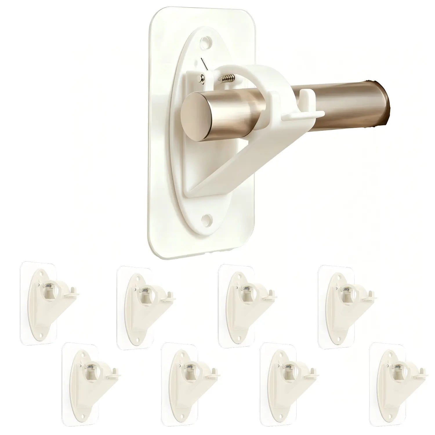 RodEase – No-Drill Self-Adhesive Curtain Rod Holders (2-Pack)