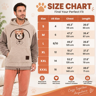 🐾 CuddlePouch – Cozy Pet Carrier Hoodie, Soft Fleece Cuddle Pouch Sweatshirt for Cats & Small Dogs