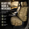 🎖️ Military‑Style Auto Seat Protectors｜Universal Fit Heavy‑Duty Cushion For Long‑Drive Vehicle Owners