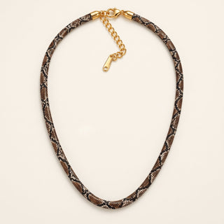 SerpentGleam – Reversible Statement Necklace