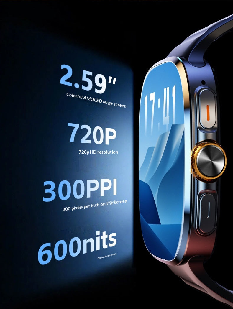 SwivelCam – AI 5G LTE Smartwatch Phone with Rotating Camera, GPS, Wi-Fi & SIM Card Slot