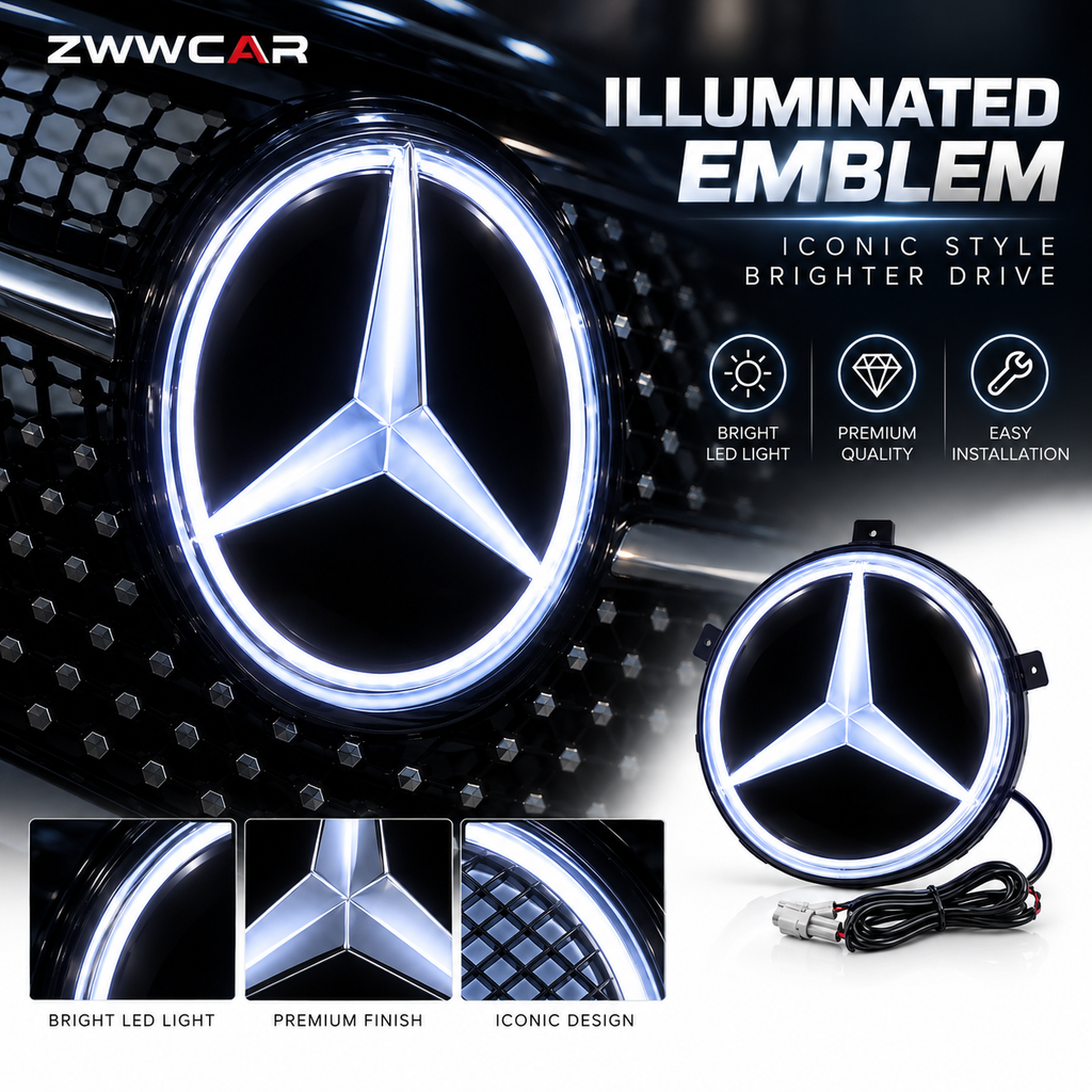 StarGlow – Illuminated LED Emblem Replacement for Mercedes-Benz