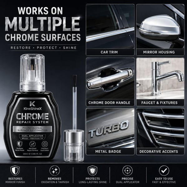Professional Chrome Repair Pen ✨ – Precision Applicator for Scratches, Oxidation & Dull Surfaces