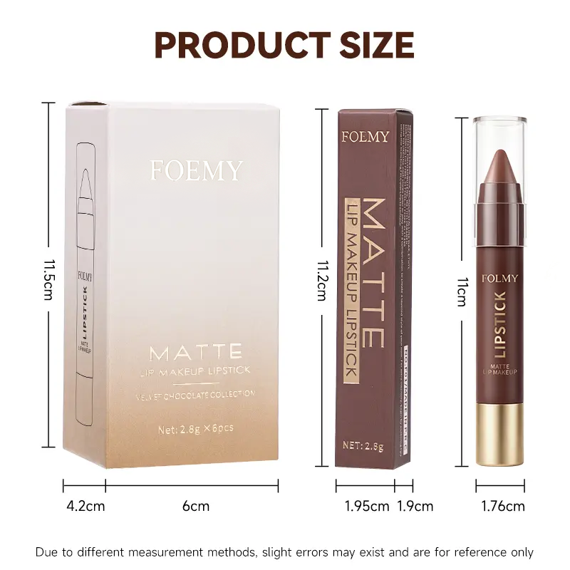 CocoaGlide – Matte Brown 2-in-1 Waterproof Lipstick💄