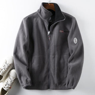 ThermaZip – 🔥 Unisex Full-Zip Stand Collar Reversible Fleece Coat