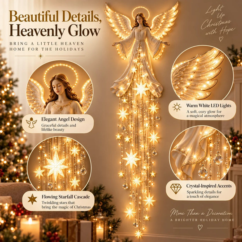 HaloFall – Angel Blessing Starfall Christmas Wall Light