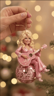 DiscoLegend – 🎄✨ Country Legend Tribute Christmas Ornament, a Timeless Keepsake for Fans