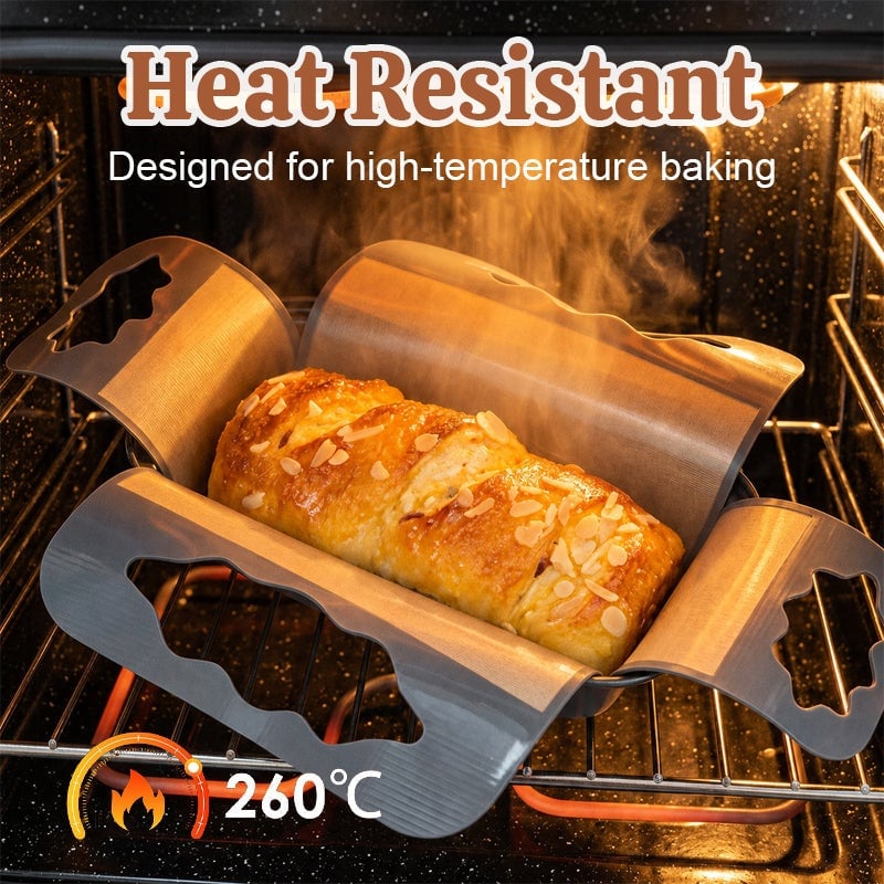 🥐LoafLift – Cross-Shape Food-Safe Baking Liner, Easy-Clean Alternative to Disposable Parchment Paper