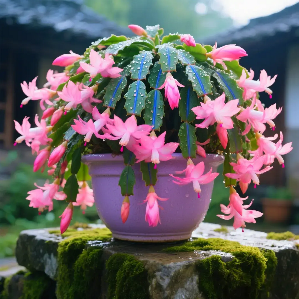 🦀CactusBloom – Mix Colors Schlumbergera Bulbs, Easy-Care Blooms in Every Shade, Even in Winter ❄️🌈