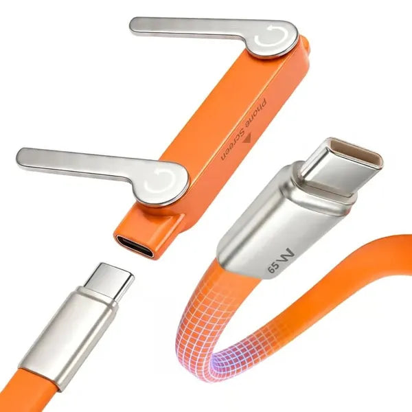 🔥🔥StandCharge – Fast-Charging Cable with Detachable Stand