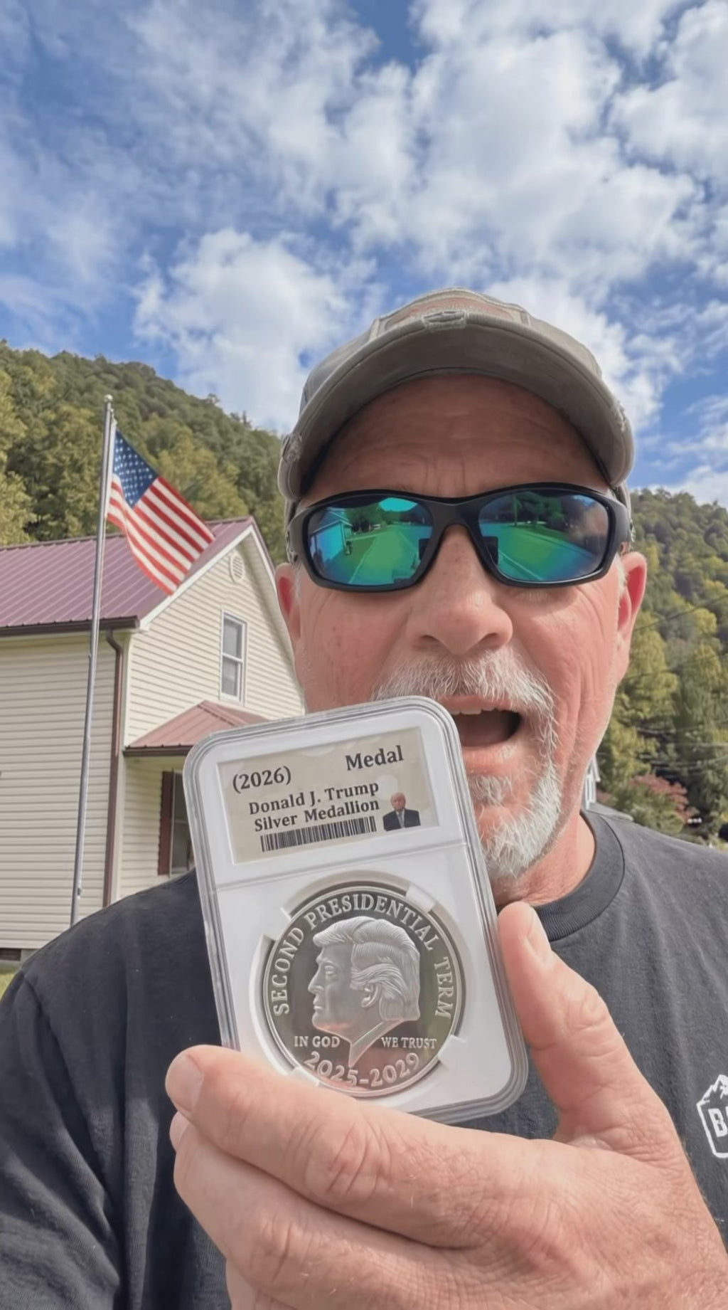 LibertyStrike – President Trump Second Edition Silver Medallion