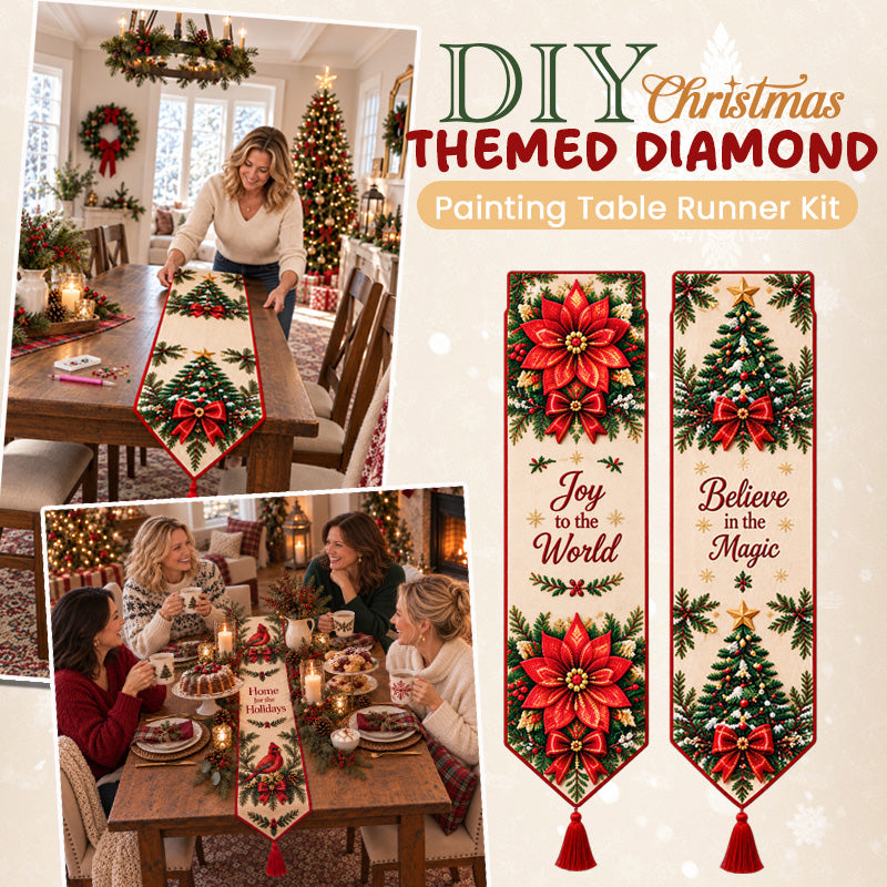 SparkleRunner – ✨ DIY Christmas Diamond Painting Table Runner Kit