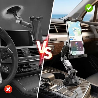 CupPerch – Adjustable Cup Holder Phone & Tablet Car Mount with 360° Rotation